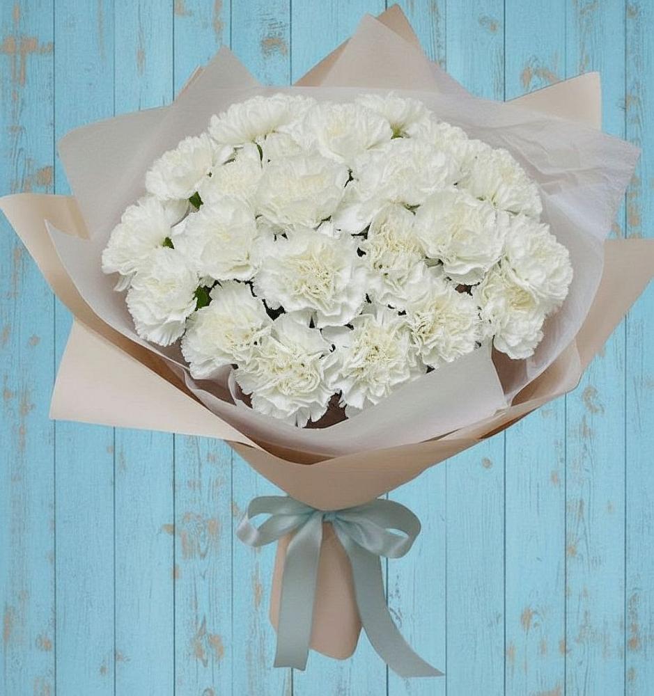 Букет цветов из: Гвоздики в Ребрихе