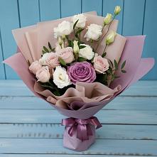 Букет цветов из:  Розы и Лизиантусы #REPLACE_PRED# Ребрихе