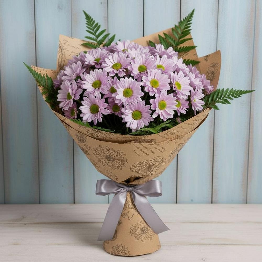 Букет цветов из: Хризантемы в Ребрихе