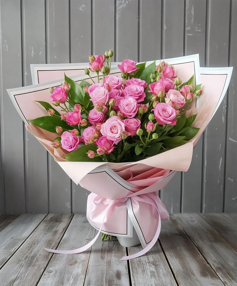Букет Розовый кустик в Ребрихе