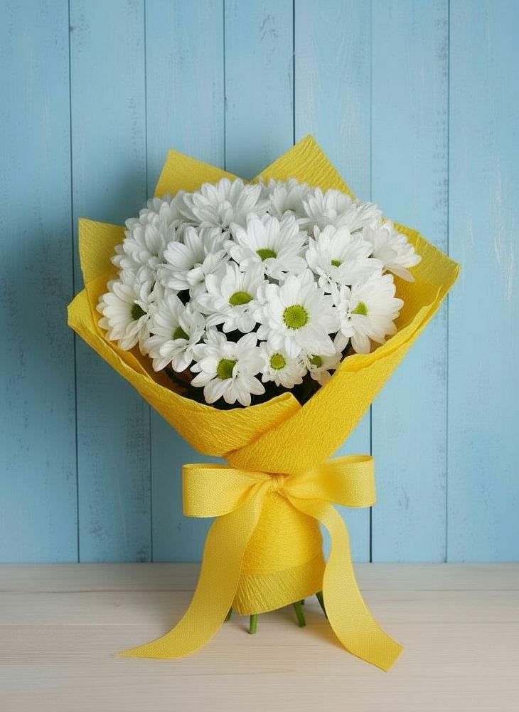 Букет цветов из: Хризантемы в Ребрихе