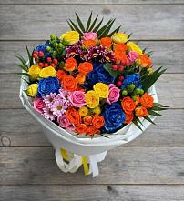 Букет цветов из:  Розы и Хризантемы #REPLACE_PRED# Ребрихе