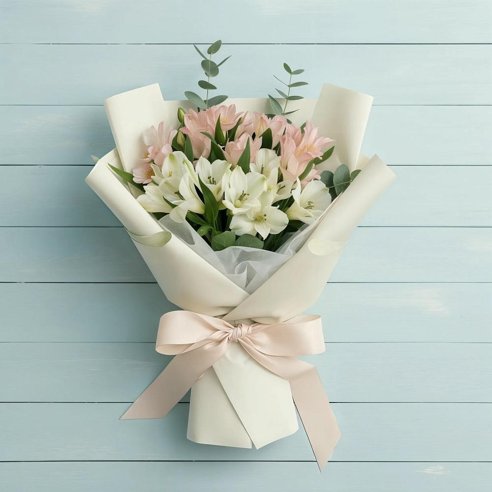 Букет цветов из: Альстромерии в Ребрихе