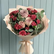 Букет цветов из:  Гвоздики и Розы #REPLACE_PRED# Ребрихе
