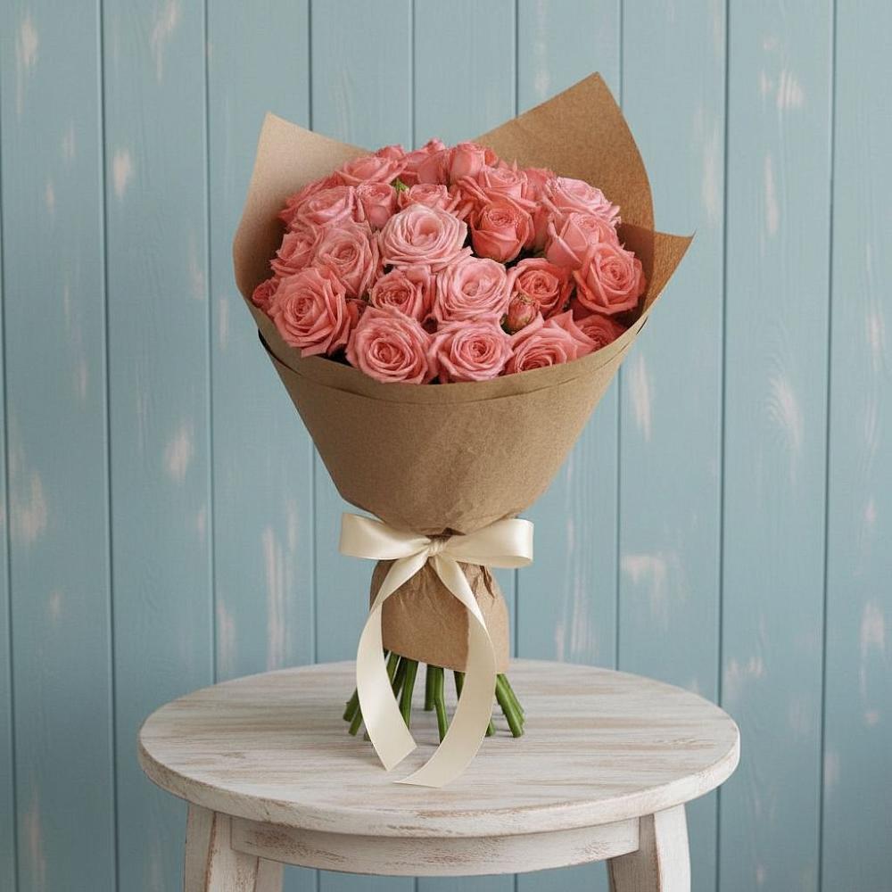 Букет цветов из: Розы в Ребрихе