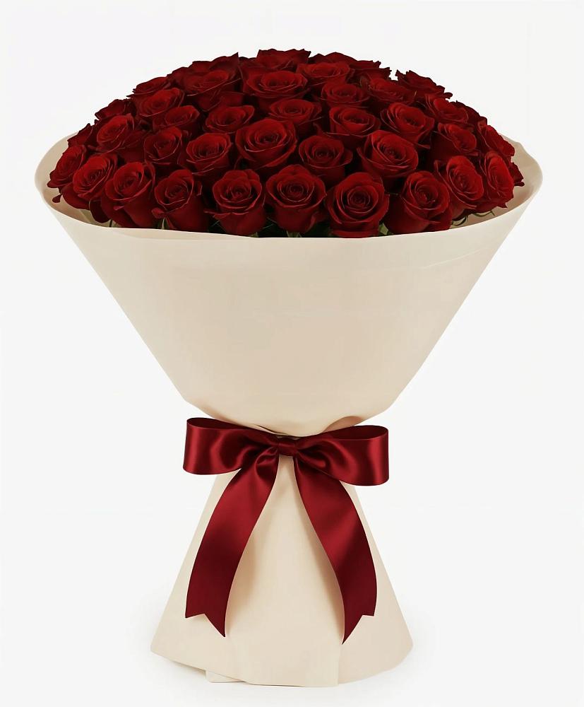 Букет 101 Бордовая роза Блэк Бакарра в Ребрихе