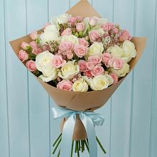 Букет цветов из:  Розы в Ребрихе