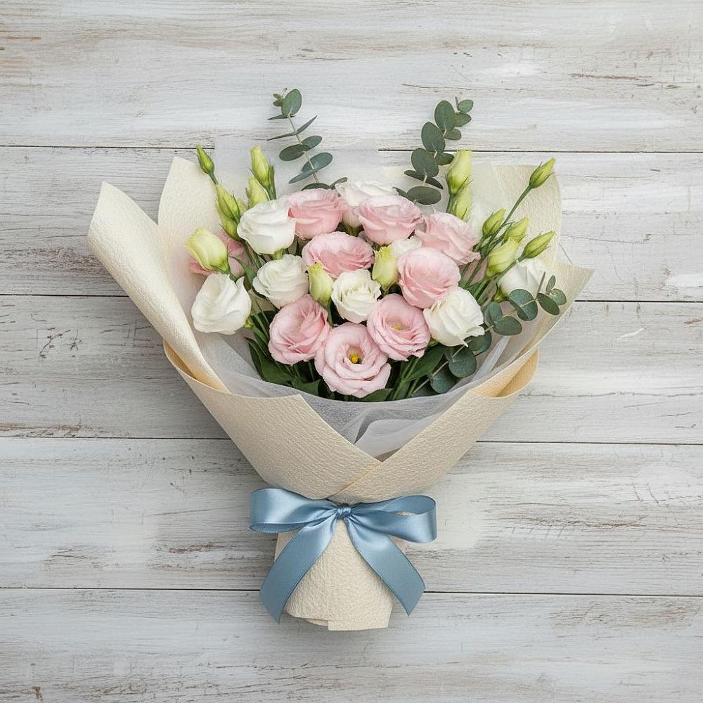 Букет цветов из: Лизиантусы в Ребрихе